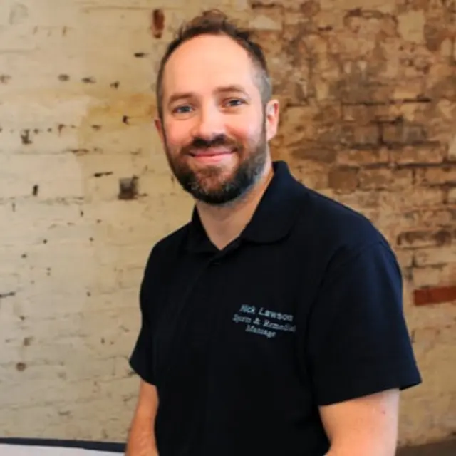 Portrait of Nick, sports and remedial massage therapist in Hove.